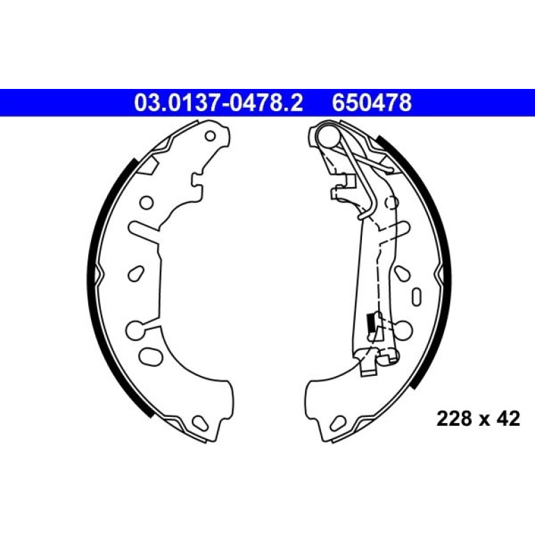 Bremsbackensatz 03.0137-0478.2 Bremsbackensatz 03.0137-0478.2