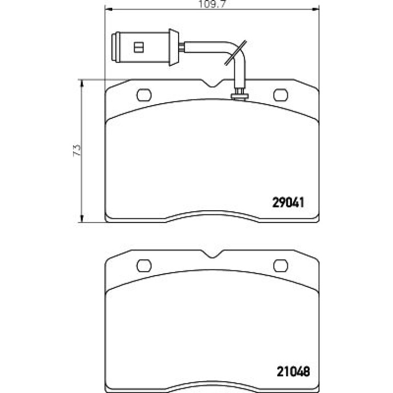 Bremsbelagsatz, Scheibenbremse 8DB 355 005-481
