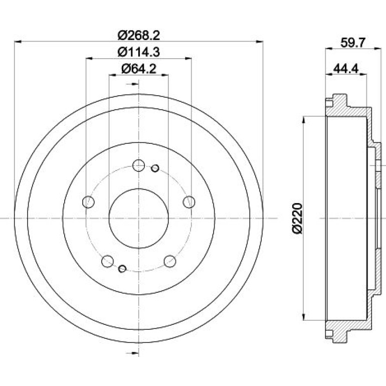 Bremstrommel 8DT 355 300-291