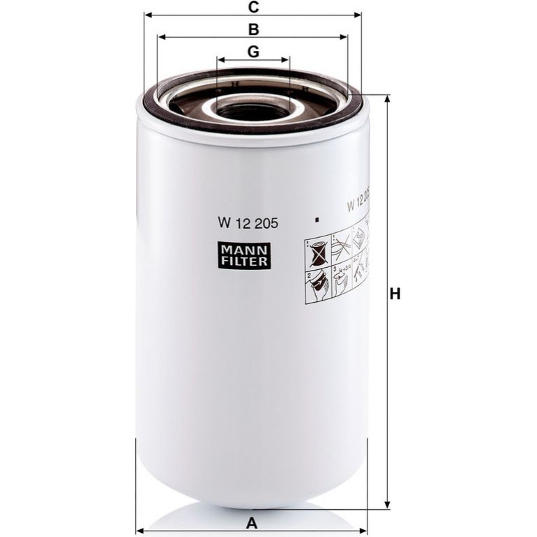 Ölfilter W 12 205 Ölfilter W 12 205