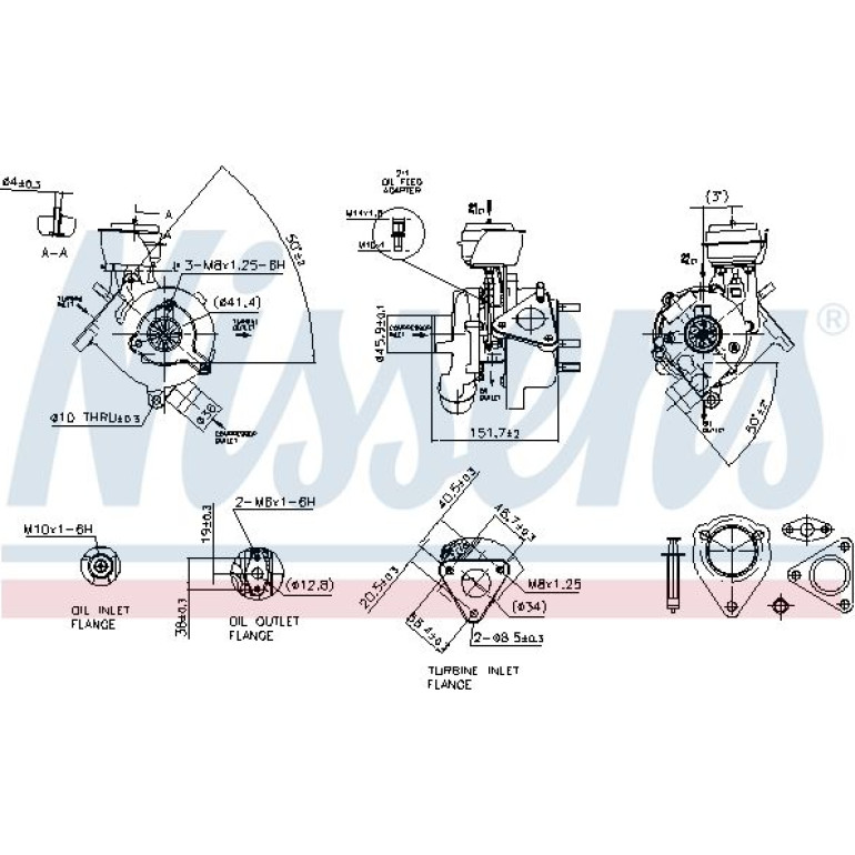Nissens Turbolader 93038
