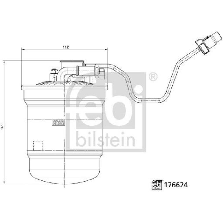 FEBI BILSTEIN 176624 Kraftstofffilter FEBI BILSTEIN 176624 Kraftstofffilter