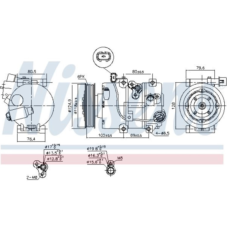 Kompressor, Klimaanlage 890644 Kompressor, Klimaanlage 890644
