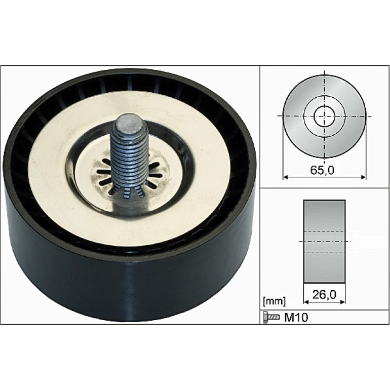 Umlenk-/Führungsrolle, Keilrippenriemen 532 0736 10 Umlenk-/Führungsrolle, Keilrippenriemen 532 0736 10