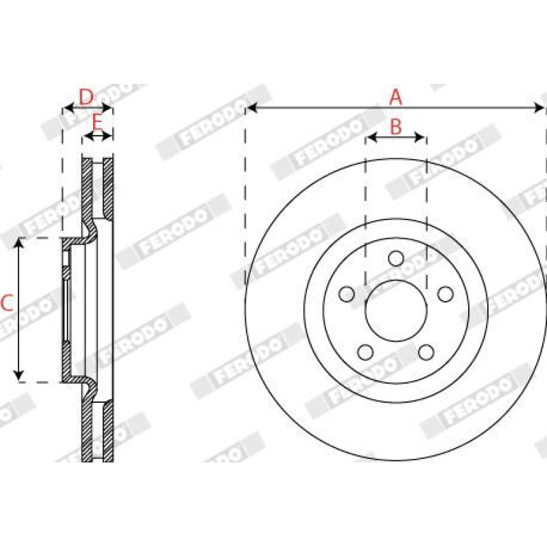 Bremsscheibe DDF2790C-1 Bremsscheibe DDF2790C-1