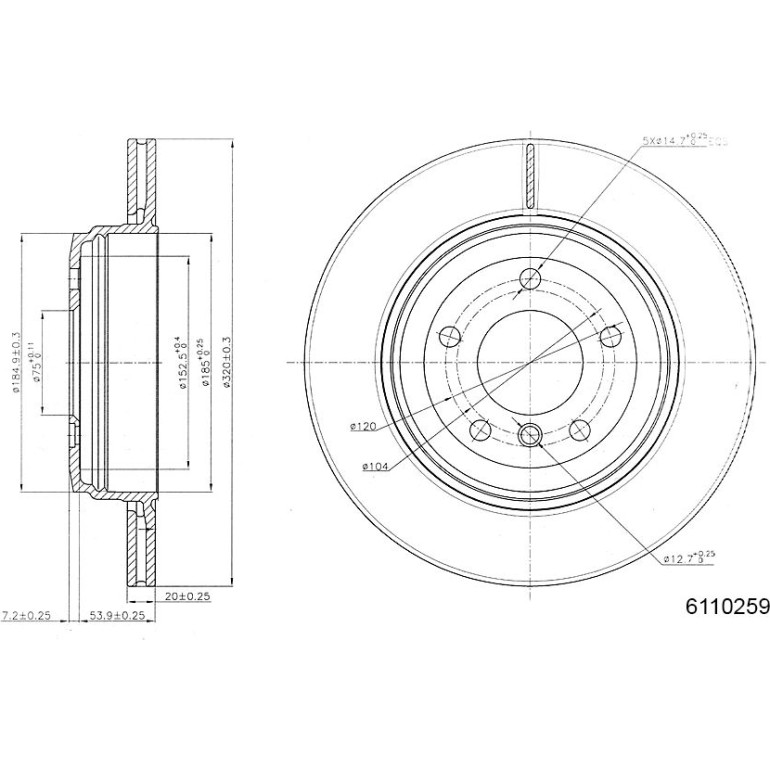 Bremsscheibe 6110259