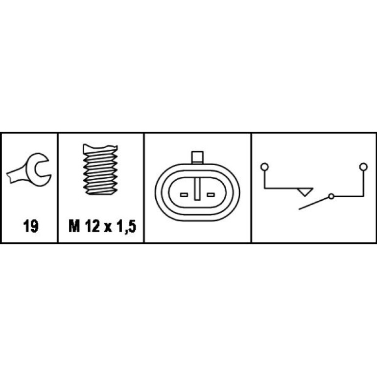 Schalter, Rückfahrleuchte 6ZF 007 671-001 Schalter, Rückfahrleuchte 6ZF 007 671-001