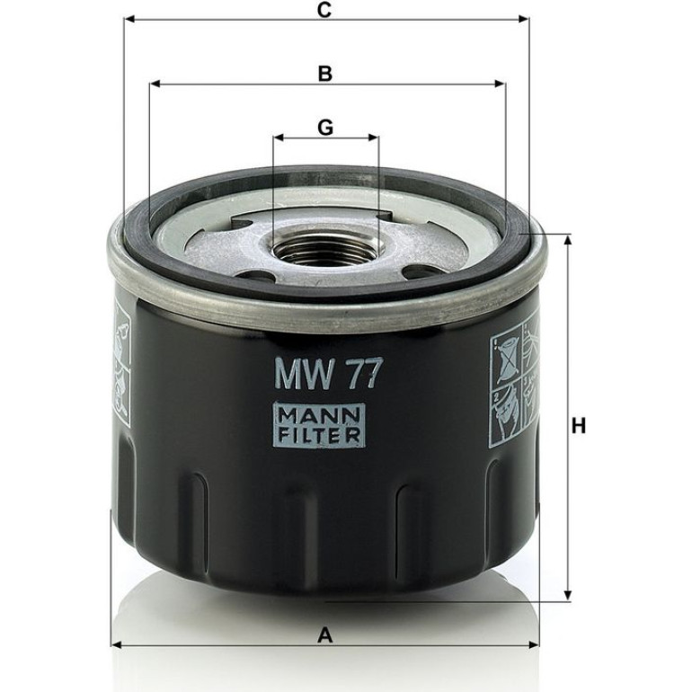 Ölfilter MW 77 Ölfilter MW 77