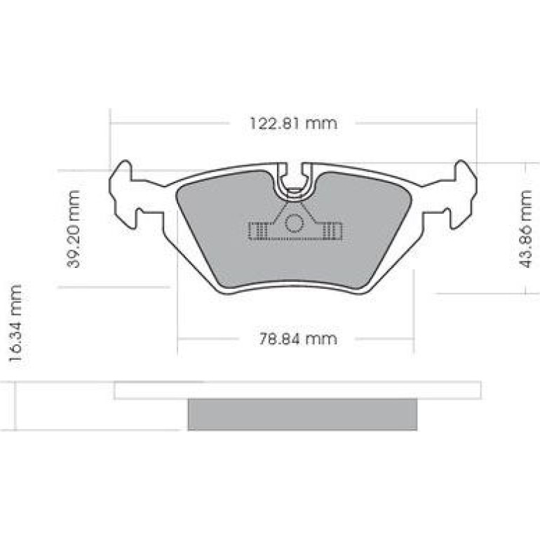 Bremsbelagsatz, Scheibenbremse 1170075 Bremsbelagsatz, Scheibenbremse 1170075