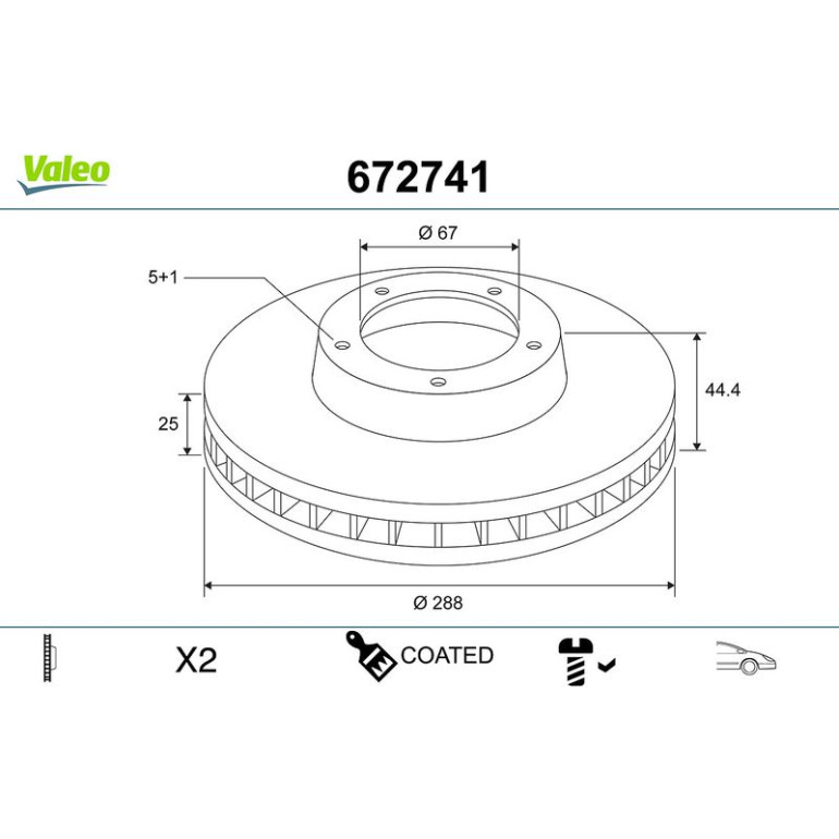 Bremsscheibe 672741