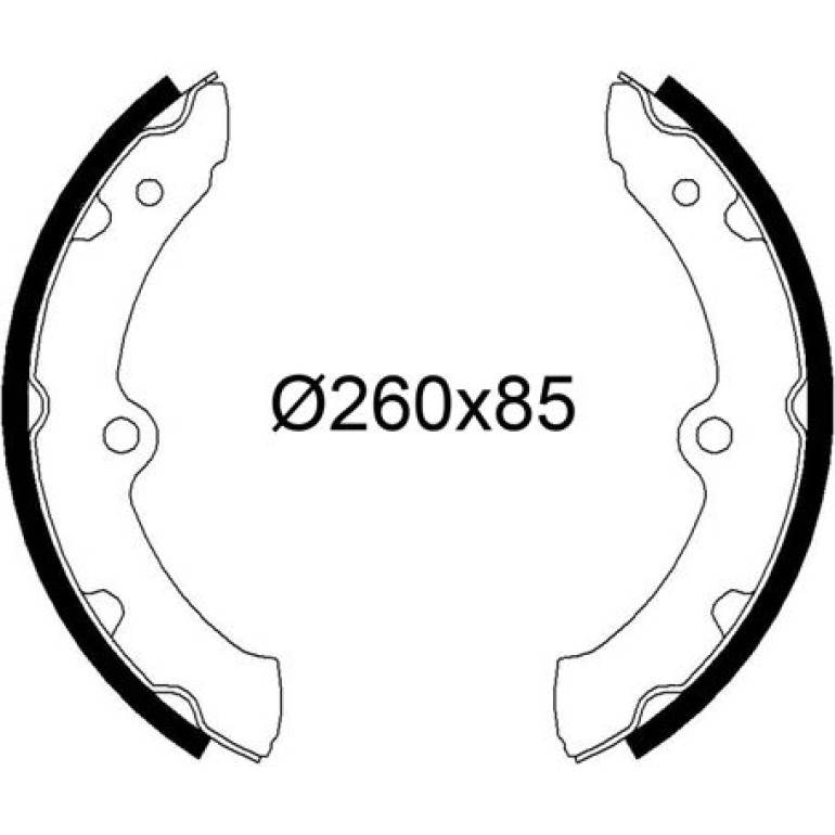 Bremsbackensatz 564303 Bremsbackensatz 564303