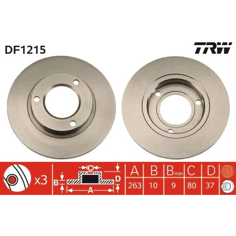 Bremsscheibe DF1215 Bremsscheibe DF1215