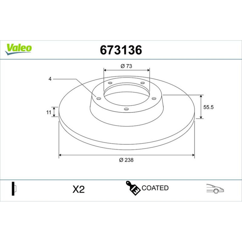 Bremsscheibe 673136