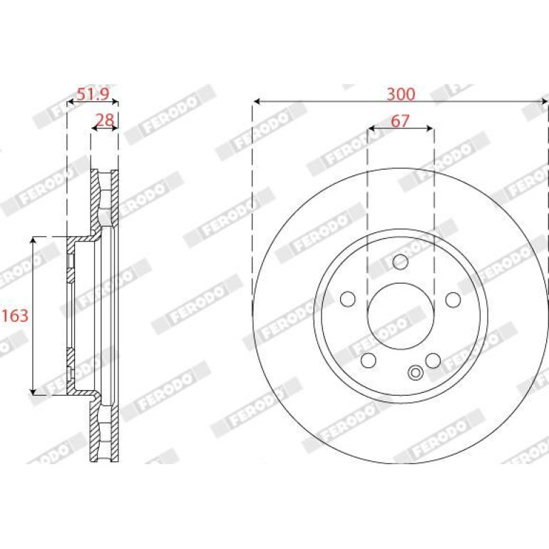 Bremsscheibe DDF2792C