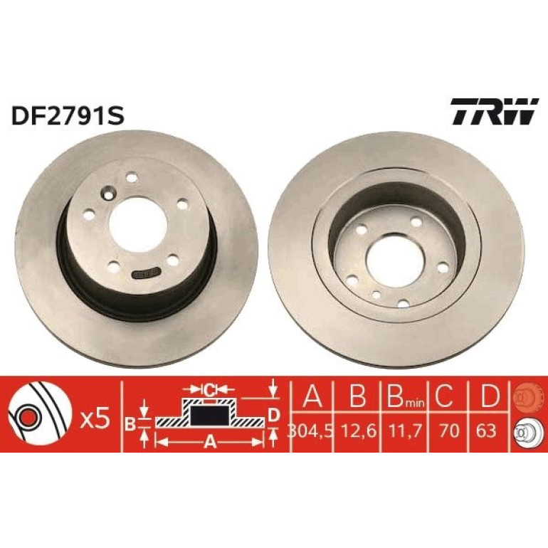 Bremsscheibe DF2791S Bremsscheibe DF2791S