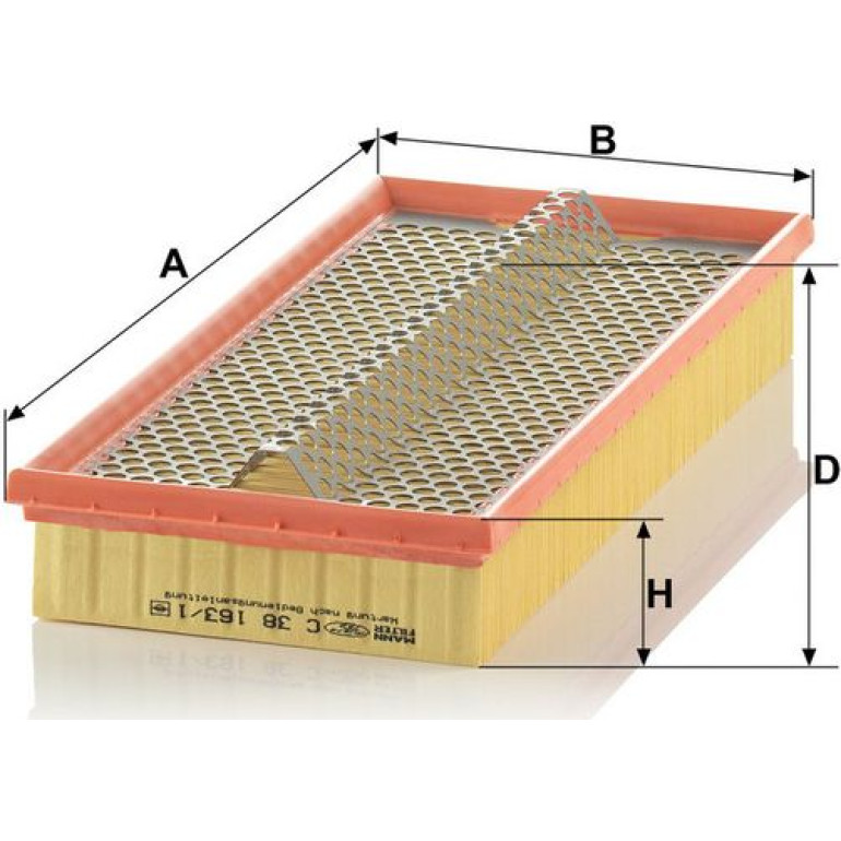MANN-FILTER C 38 163/1 Luftfilter MANN-FILTER C 38 163/1 Luftfilter