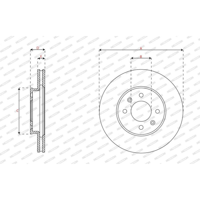 Bremsscheibe DDF2982C