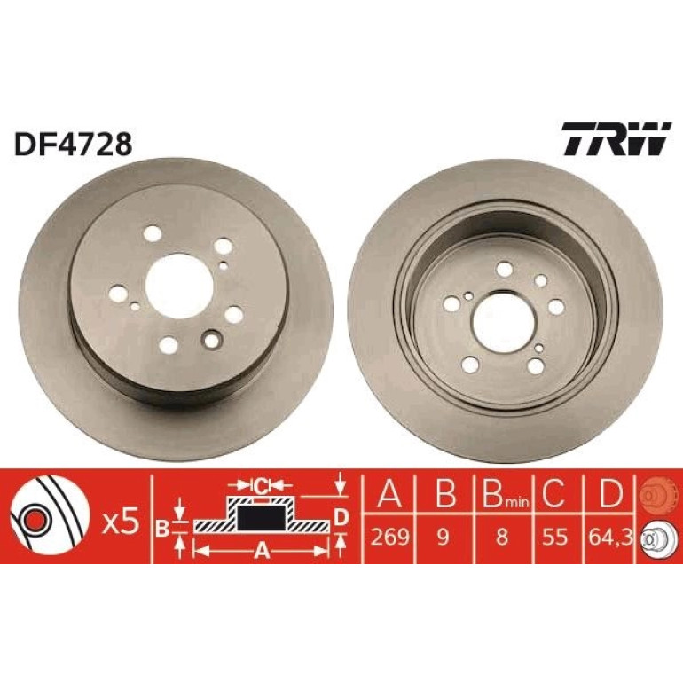 Bremsscheibe DF4728 Bremsscheibe DF4728