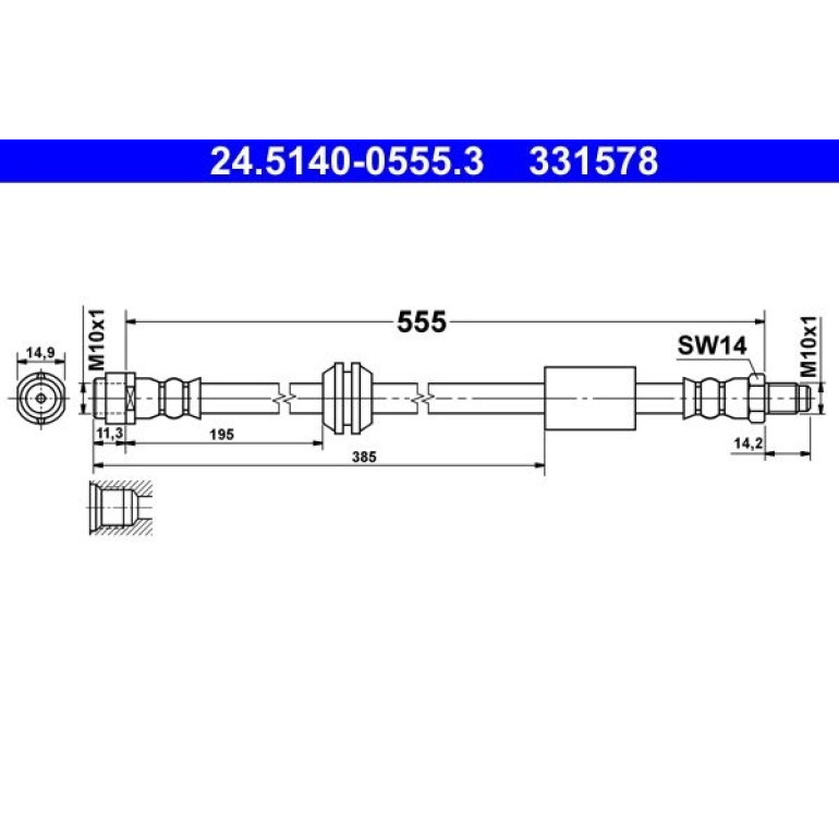 Bremsschlauch 24.5140-0555.3