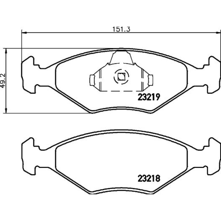 Bremsbelagsatz, Scheibenbremse 8DB 355 008-381 Bremsbelagsatz, Scheibenbremse 8DB 355 008-381