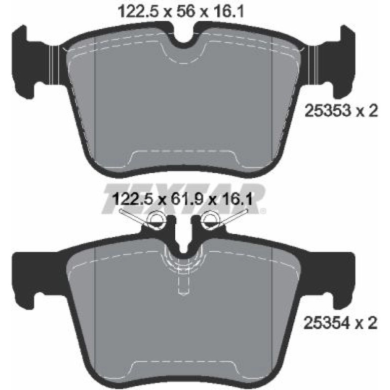 Bremsbelagsatz, Scheibenbremse 2535301 Bremsbelagsatz, Scheibenbremse 2535301