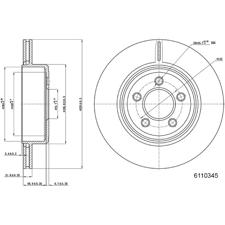 Bremsscheibe 6110345