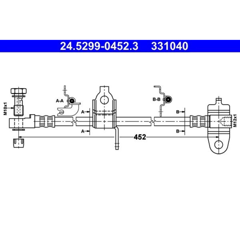 Bremsschlauch 24.5299-0452.3 Bremsschlauch 24.5299-0452.3