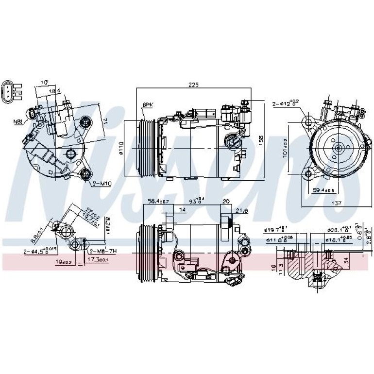 Kompressor, Klimaanlage 890600