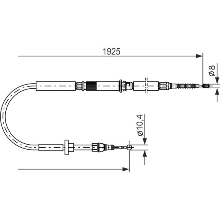 Seilzug, Feststellbremse 1 987 477 959 Seilzug, Feststellbremse 1 987 477 959