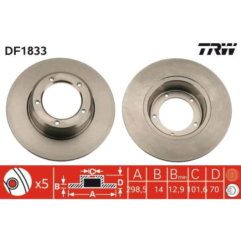 Bremsscheibe DF1833 Bremsscheibe DF1833