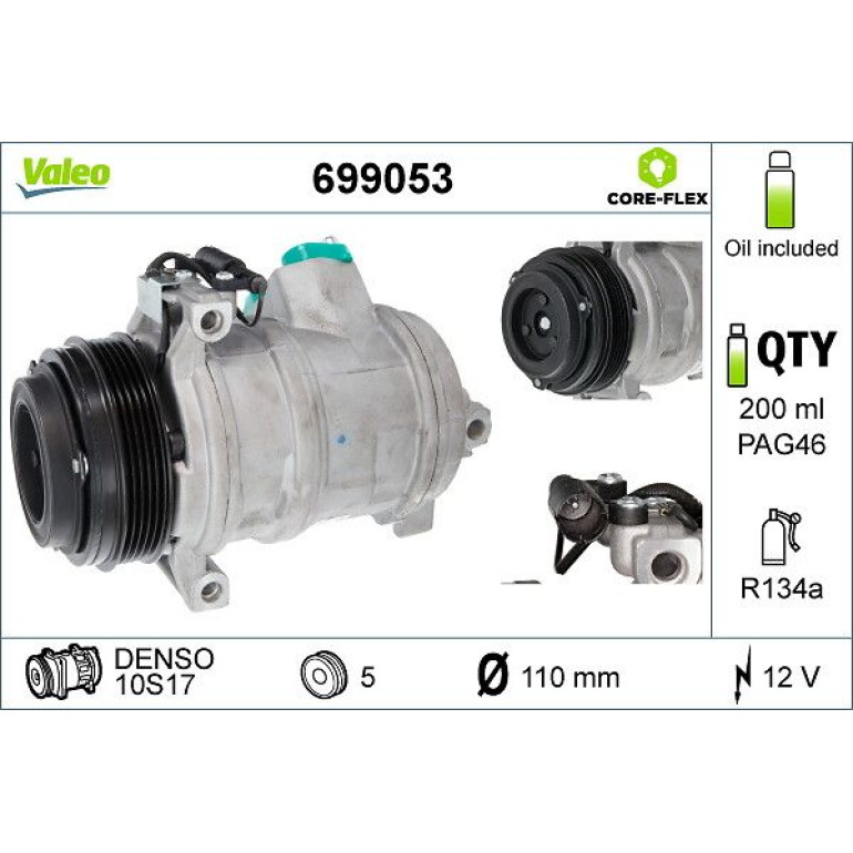 Kompressor, Klimaanlage 699053 Kompressor, Klimaanlage 699053