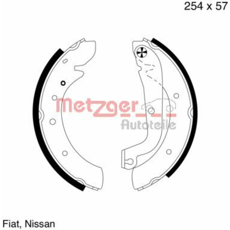 Bremsbackensatz MG 570 Bremsbackensatz MG 570