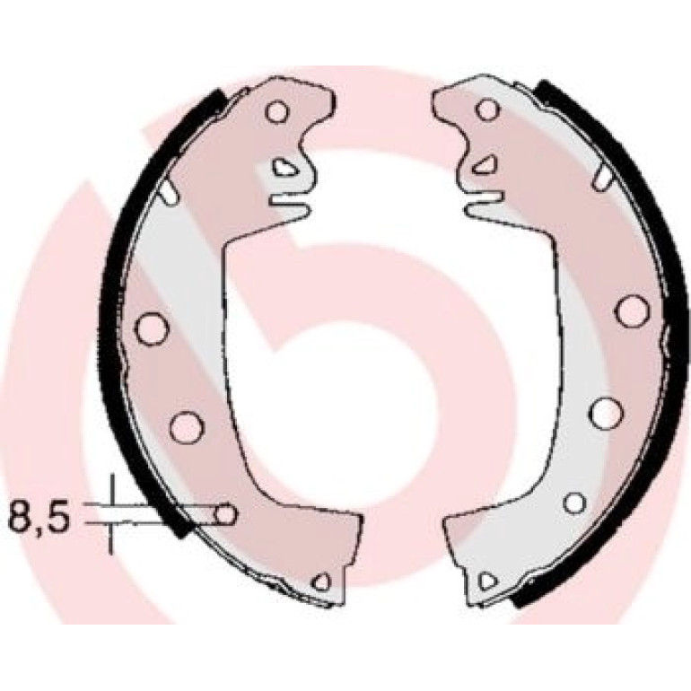 Bremsbackensatz S 68 503 Bremsbackensatz S 68 503