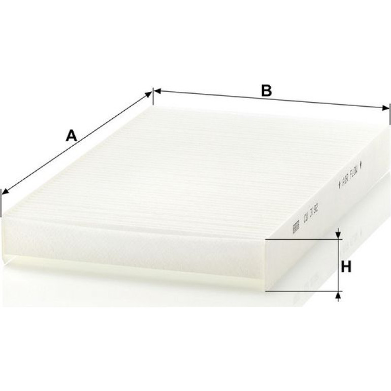 MANN-FILTER CU 3192 Innenraumfilter, Partikelfilter MANN-FILTER CU 3192 Innenraumfilter, Partikelfilter