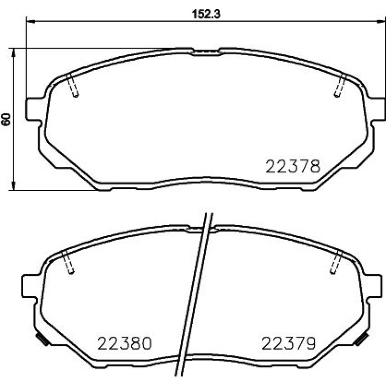 Bremsbelagsatz, Scheibenbremse 8DB 355 024-901 Bremsbelagsatz, Scheibenbremse 8DB 355 024-901