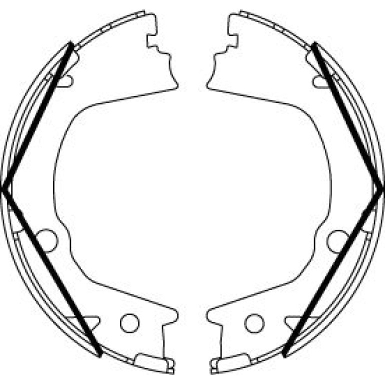 Bremsbackensatz, Feststellbremse GS8859