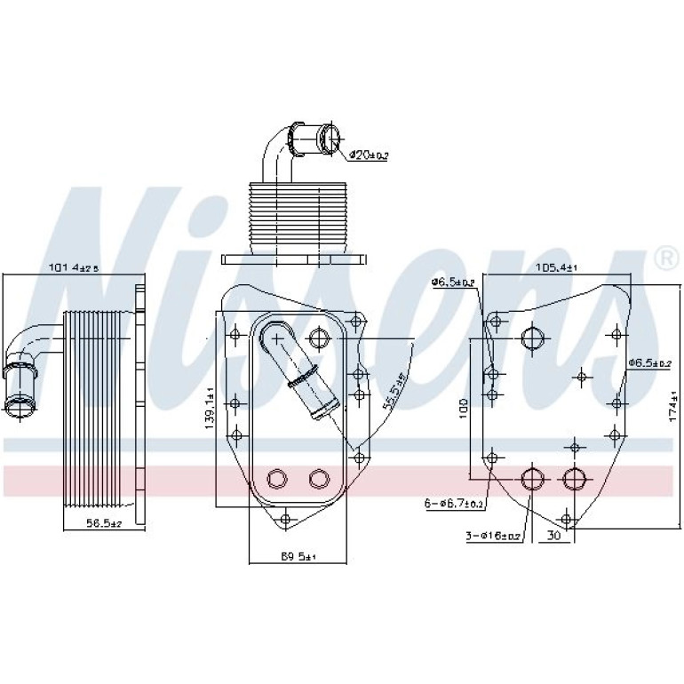 Ölkühler, Motoröl 90805