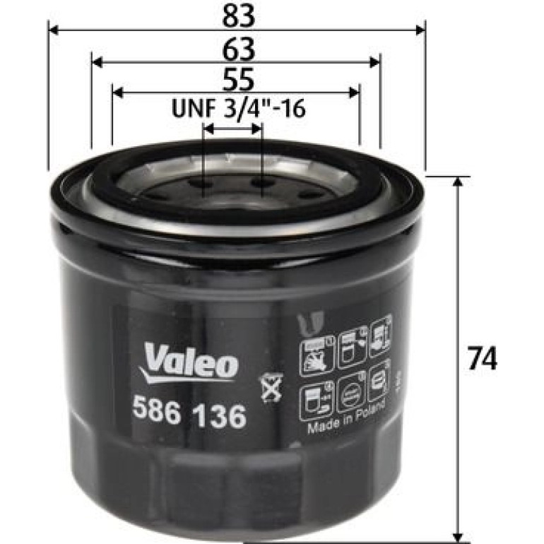 Ölfilter 586136 Ölfilter 586136