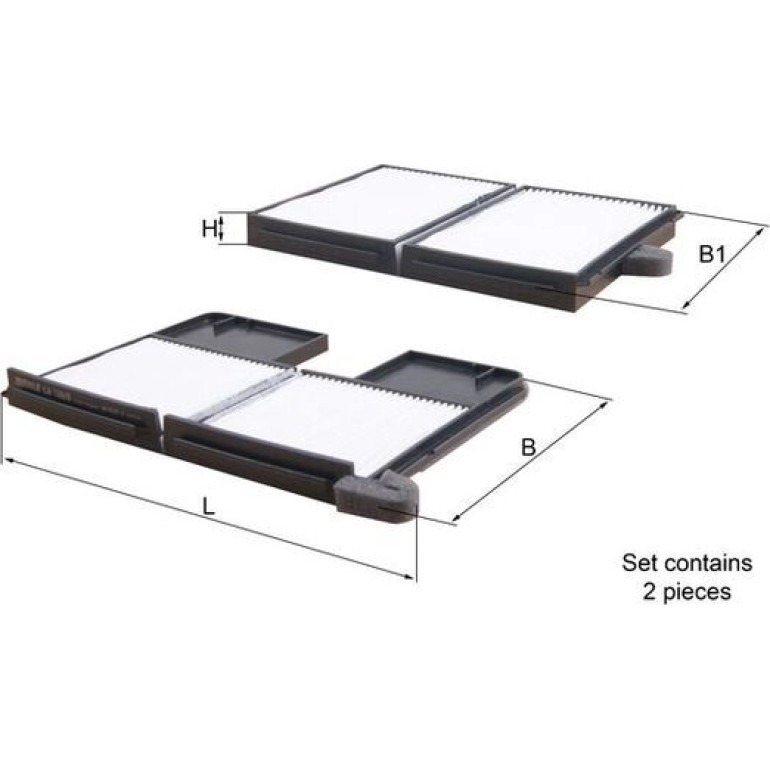 Filter, Innenraumluft LA 186/S