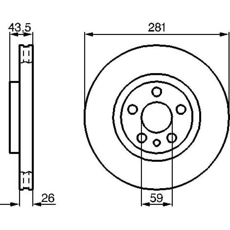Bremsscheibe 0 986 478 812 Bremsscheibe 0 986 478 812
