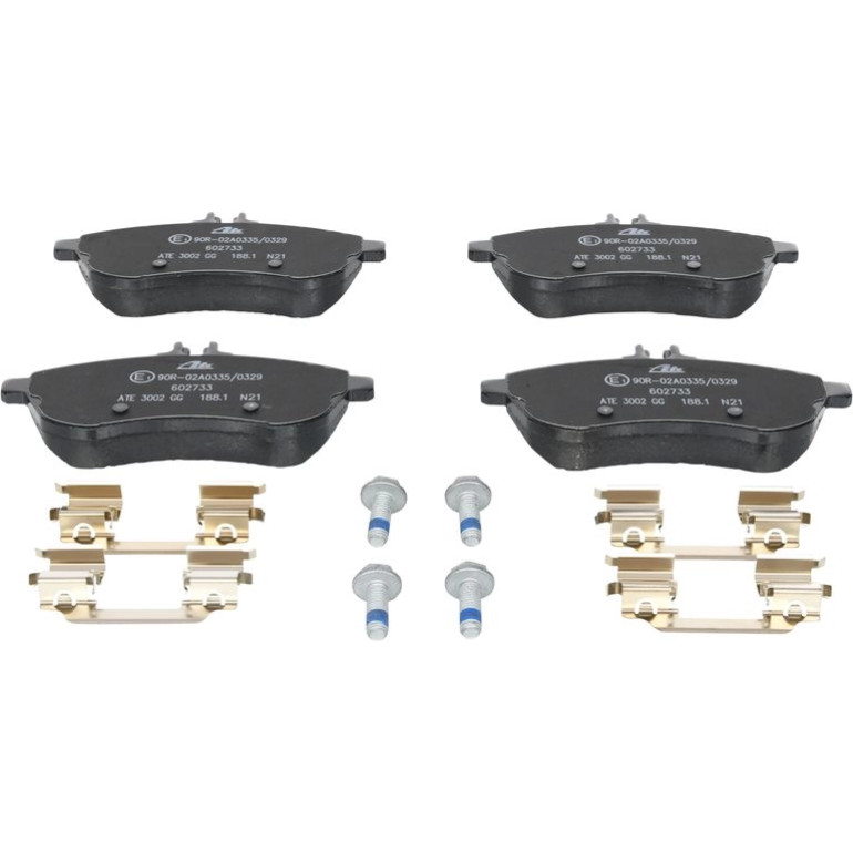 ATE 13.0460-2733.2 Bremsbeläge für MERCEDES-BENZ C-Klasse, exkl. Verschleißwarnkontakt ATE 13.0460-2733.2 Bremsbeläge für MERCEDES-BENZ C-Klasse, exkl. Verschleißwarnkontakt