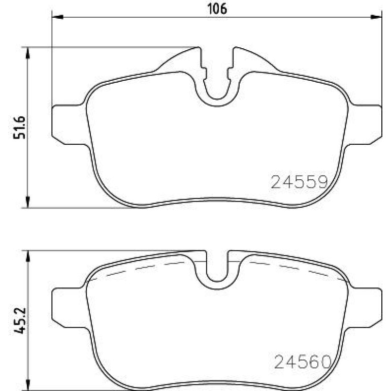 Bremsbelagsatz, Scheibenbremse 8DB 355 014-621 Bremsbelagsatz, Scheibenbremse 8DB 355 014-621