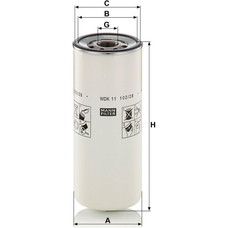 Kraftstofffilter WDK 11 102/28
