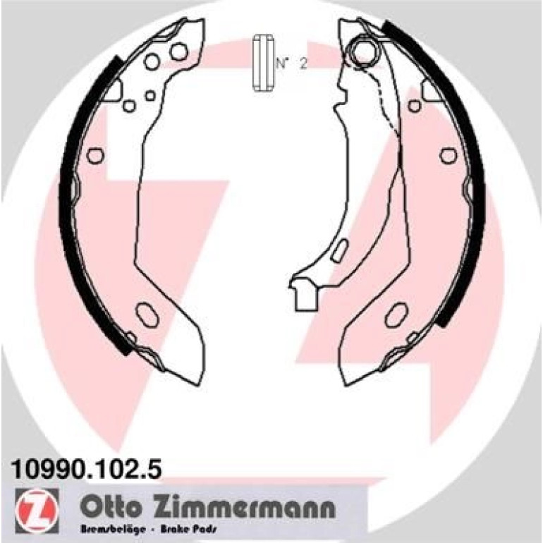 Bremsbackensatz 10990.102.5 Bremsbackensatz 10990.102.5