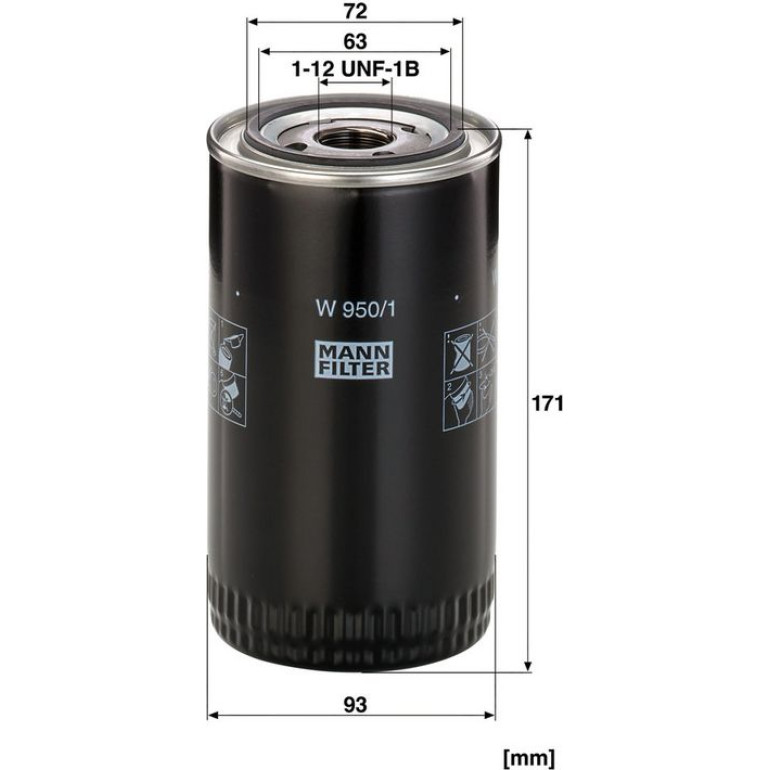 Ölfilter W 950/1