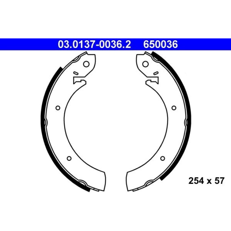 Bremsbackensatz 03.0137-0036.2