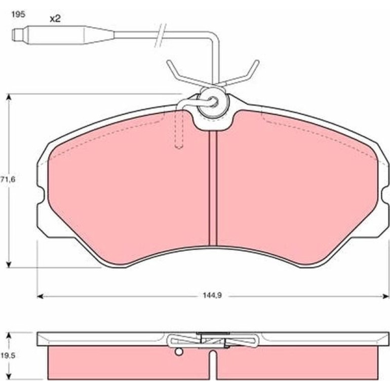 Bremsbelagsatz, Scheibenbremse GDB447 Bremsbelagsatz, Scheibenbremse GDB447
