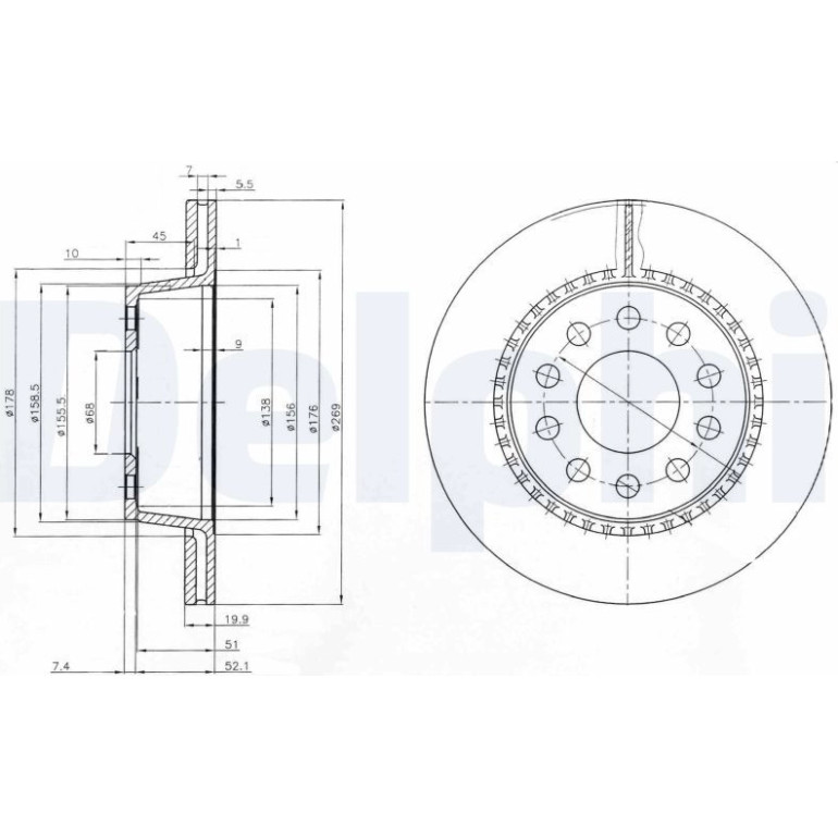 Bremsscheibe BG3029 Bremsscheibe BG3029