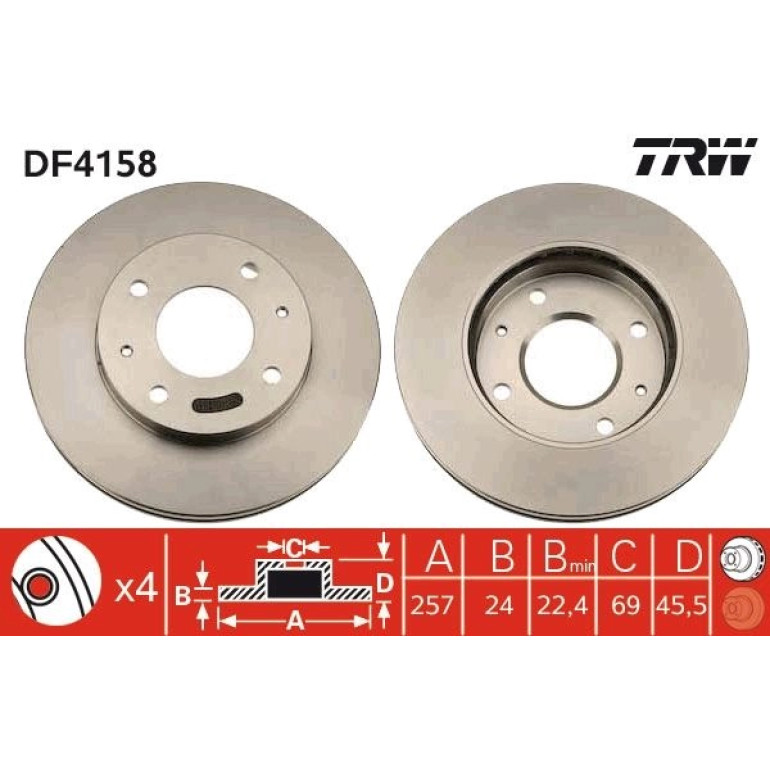 Bremsscheibe DF4158