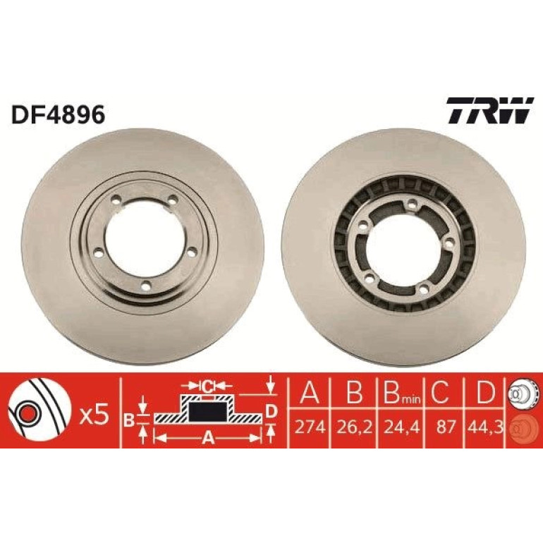 Bremsscheibe DF4896 Bremsscheibe DF4896